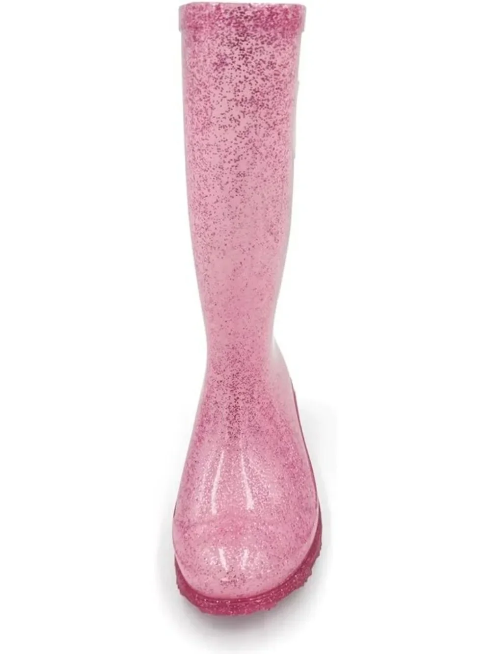 Glitter Waterproof Rain Boots for Girls - Easy On Rubber Boots (Kids Sizes)